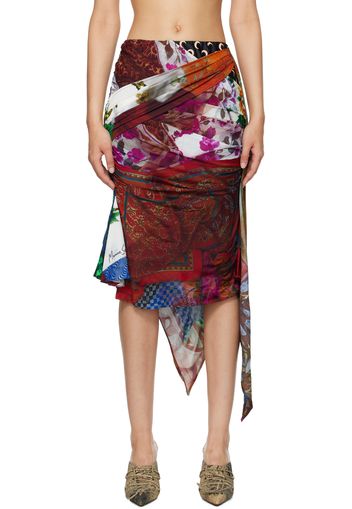 Marine Serre Multicolor Shelter Midi Skirt