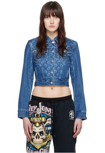 Marine Serre Blue Boxy Denim Jacket