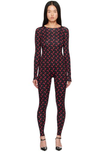 Marine Serre Black All Over Moon Jumpsuit