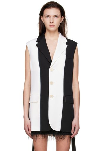 Marni Black & White Wool Vest