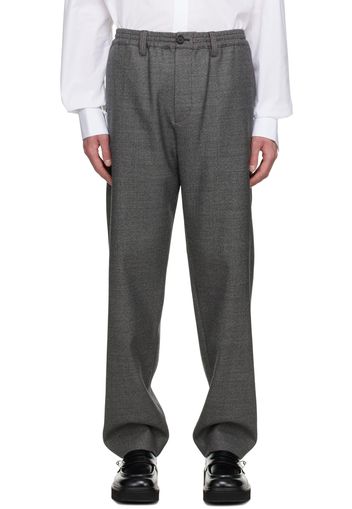 Marni Gray Textured Trousers