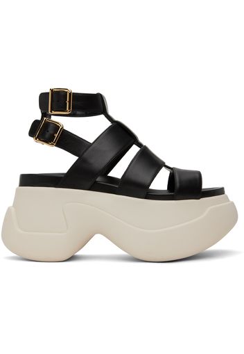 Marni Black Gladiator Platform Sandals