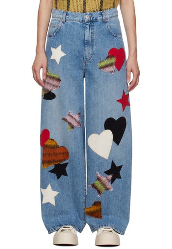 Marni Blue Patch Jeans