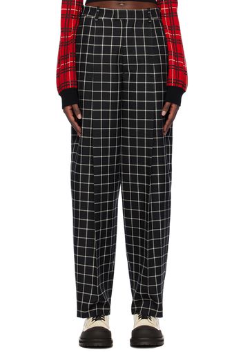 Marni Black Check Trousers