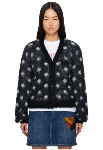 Marni Black Polka Dot Cardigan