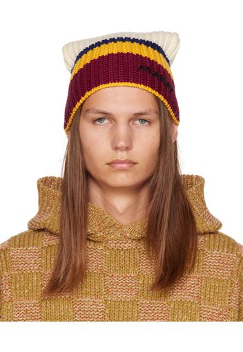 Marni Multicolor Logo Beanie