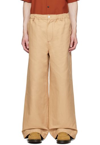 Marni Beige Elasticized Trousers