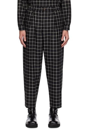 Marni Black Check Trousers