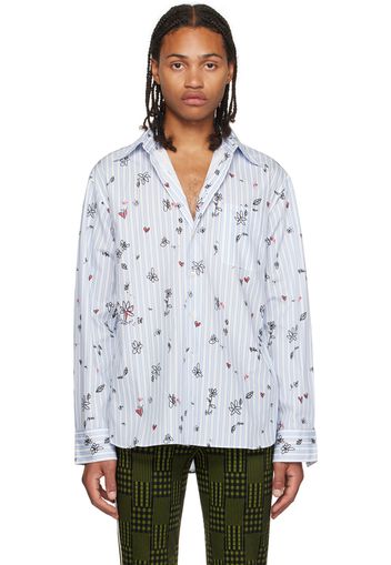 Marni Blue & White Magic Garden Shirt