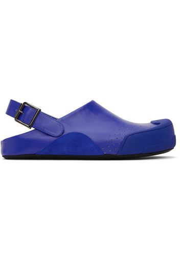 Marni Blue Sabot Sandals