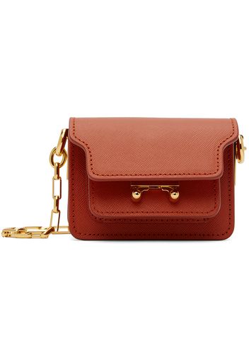 Marni Red Trunk Nano Chain Bag