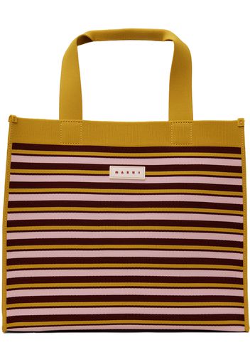 Marni Pink & Yellow Medium Shopping Tote