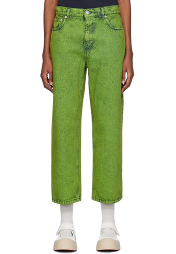 Marni Green Five-Pocket Jeans