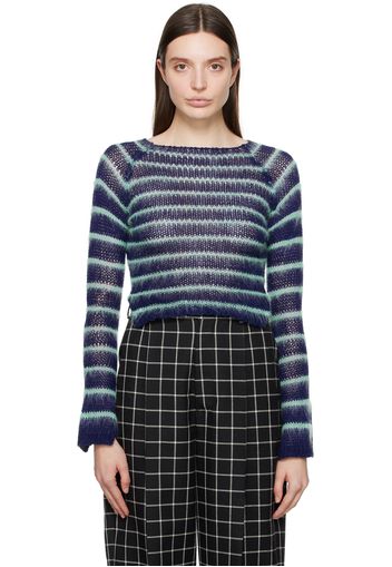 Marni Blue Striped Sweater