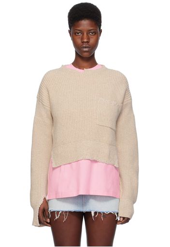 Marni Beige Mouliné Sweater