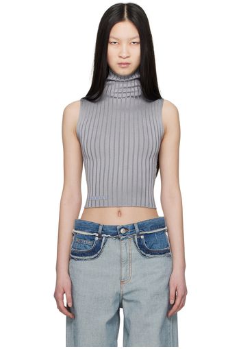 Marni Gray Turtleneck Tank Top