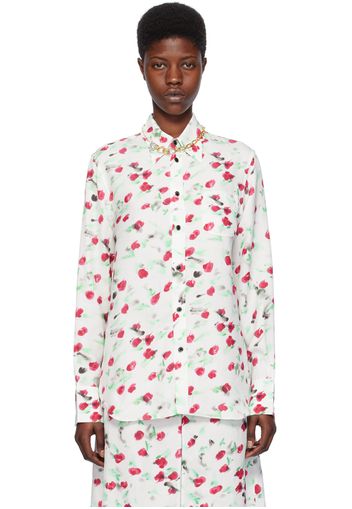 Marni White Printed Shirt