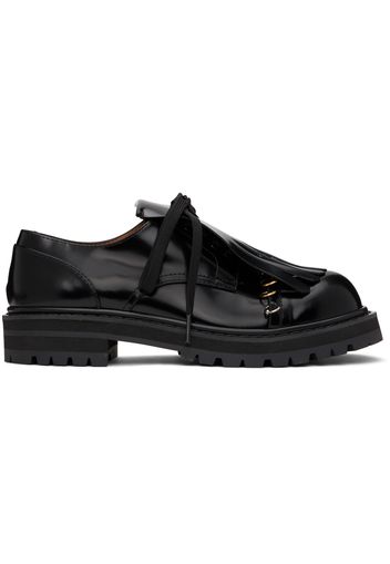 Marni Black Leather Dada Derbys