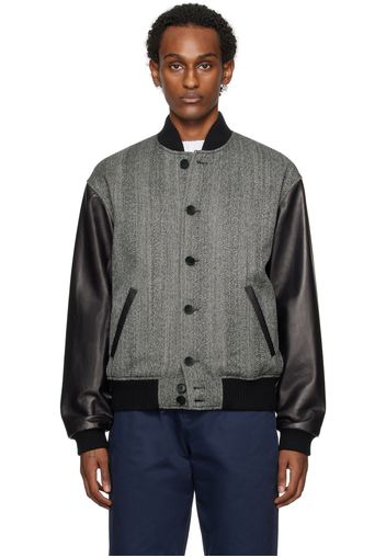 Marni Black Paneled Bomber Jacket