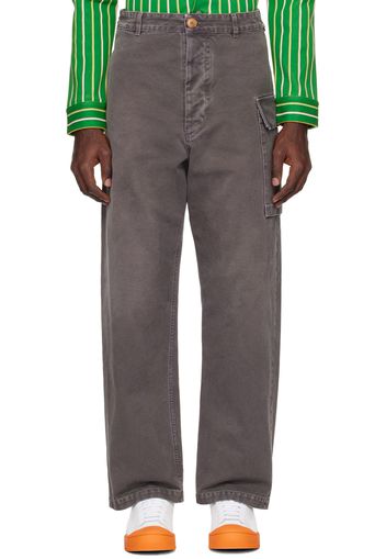 Marni Gray Faded Cargo Pants