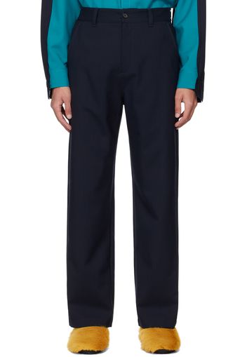 Marni Blue Four-Pocket Trousers