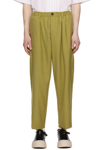 Marni Khaki Drawstring Trousers