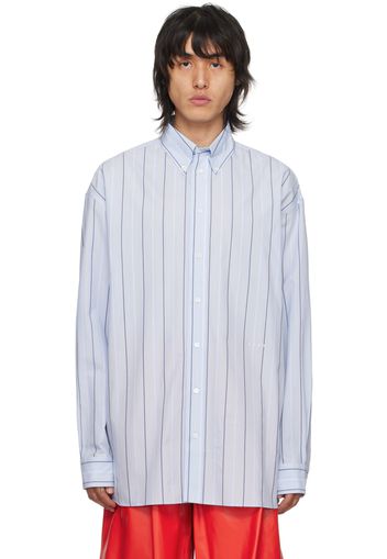 Marni Blue Striped Shirt