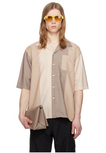 Marni Beige Striped Shirt