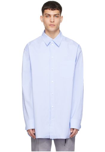 Marni Blue Raw Edge Shirt