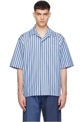 Marni Blue Striped Shirt