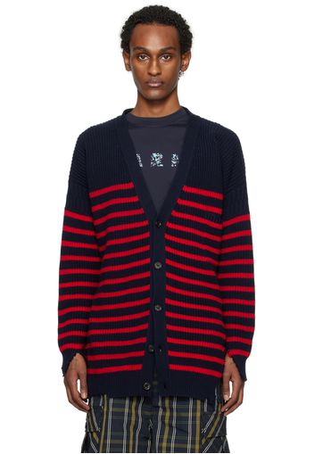 Marni Navy Stripe Cardigan