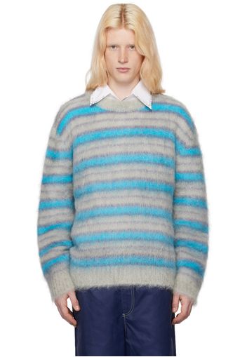 Marni Gray & Blue Striped Sweater