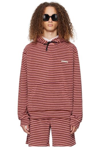 Marni Pink Striped Hoodie