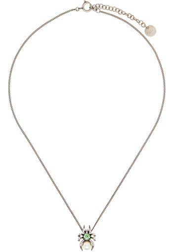 Marni Silver Spider Pendant Necklace