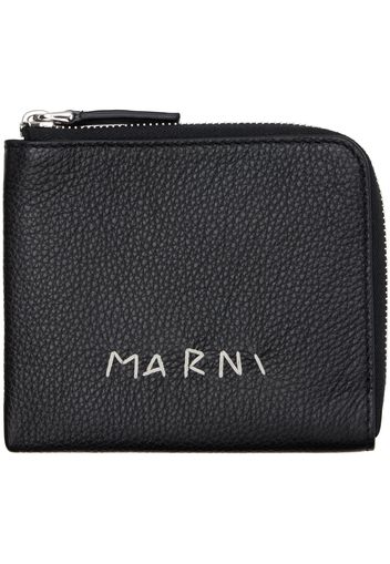 Marni Black Zip-Around Wallet