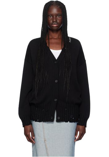 Marni Black Distressed Cardigan