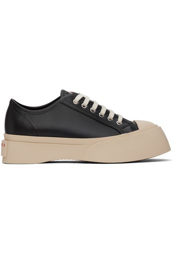 Marni Black Nappa Leather Pablo Lace-Up Sneakers
