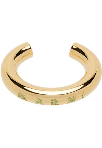 Marni Gold Pavé Logo Bracelet