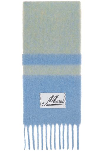 Marni Blue Striped Scarf