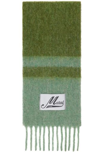 Marni Green & Purple Striped Scarf