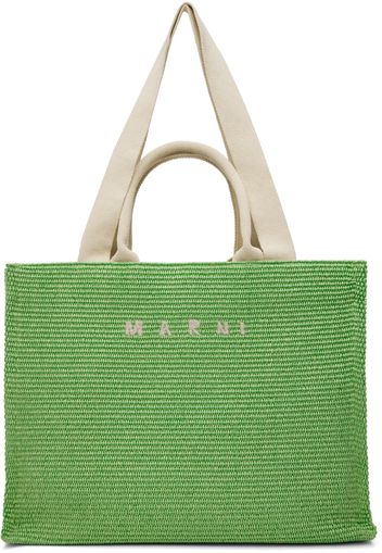 Marni Green Large Basket Tote