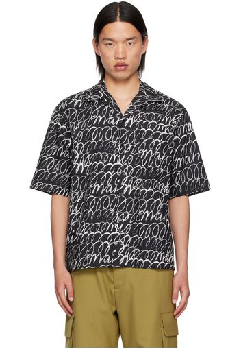 Marni Black Scribble Shirt