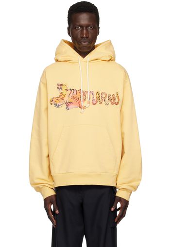 Marni Yellow Ferocious Curly Kitty Hoodie