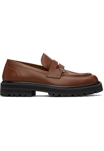 Marni Brown Leather Piercing 2.0 Chunky Loafers