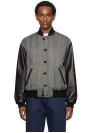 Marni Black Paneled Bomber Jacket