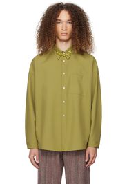 Marni Green Button-Down Shirt