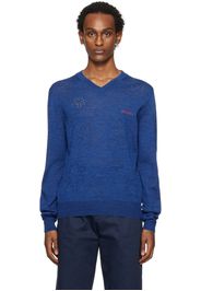 Marni Blue V-Neck Sweater