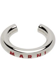 Marni Silver Pavé Logo Bracelet