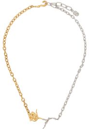 Marni Gold & Silver Rose Stem Necklace