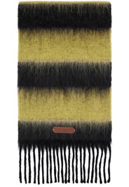 Marni Yellow & Black Striped Scarf